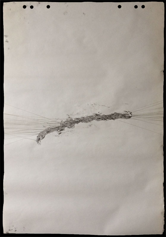 MACHTSPIELE (Bild 9) | Abdruck auf Papier, Bleistift | 97 x 67 cm | 1999 | © Volker Pankrath MACHTSPIELE (Bild 9) | Abdruck auf Papier, Bleistift | 97 x 67 cm | 1999